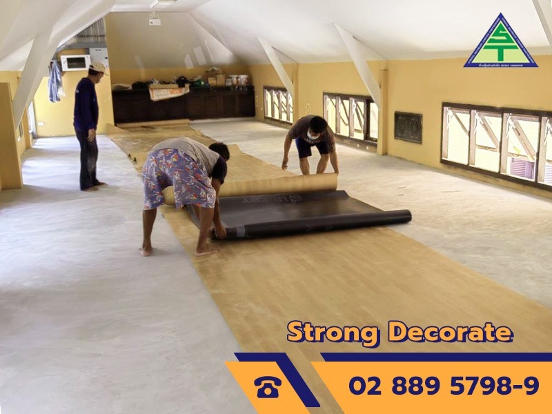 รับปูพื้นกระเบื้องยาง